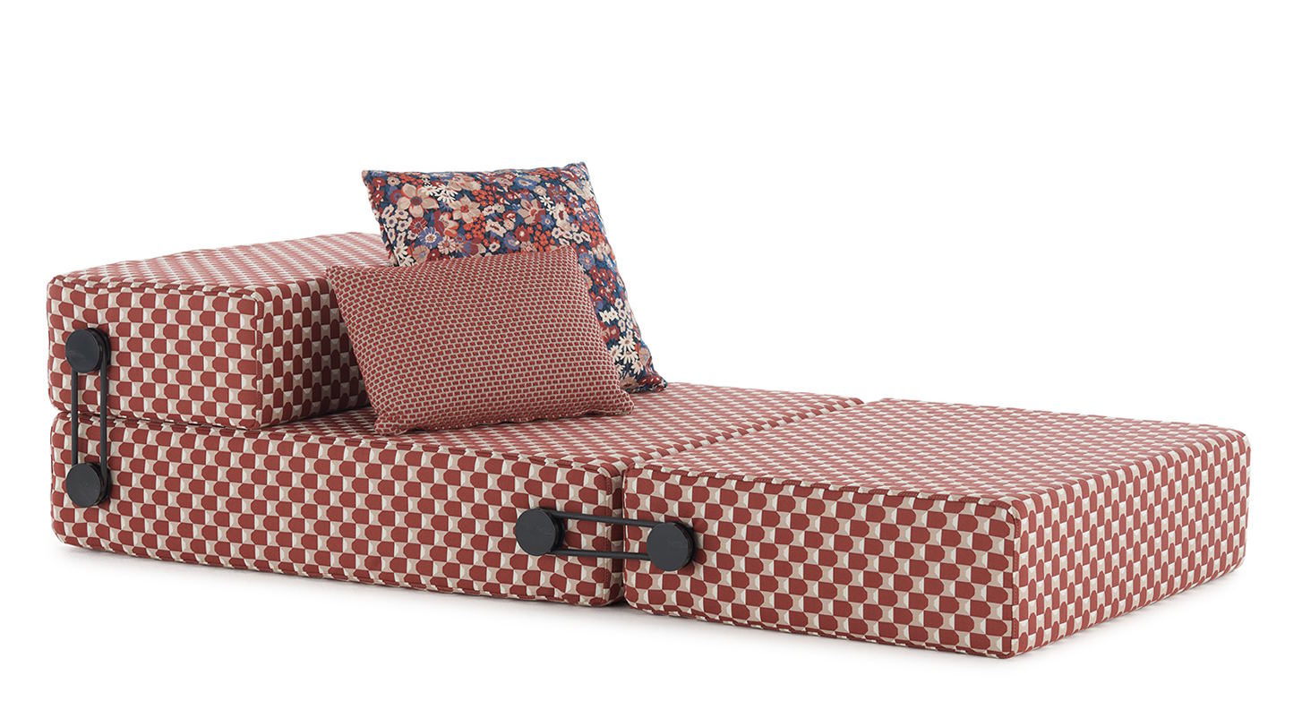 Trix Outdoor Chaise Longue / Lounger / Sofa Obi Check Kartell