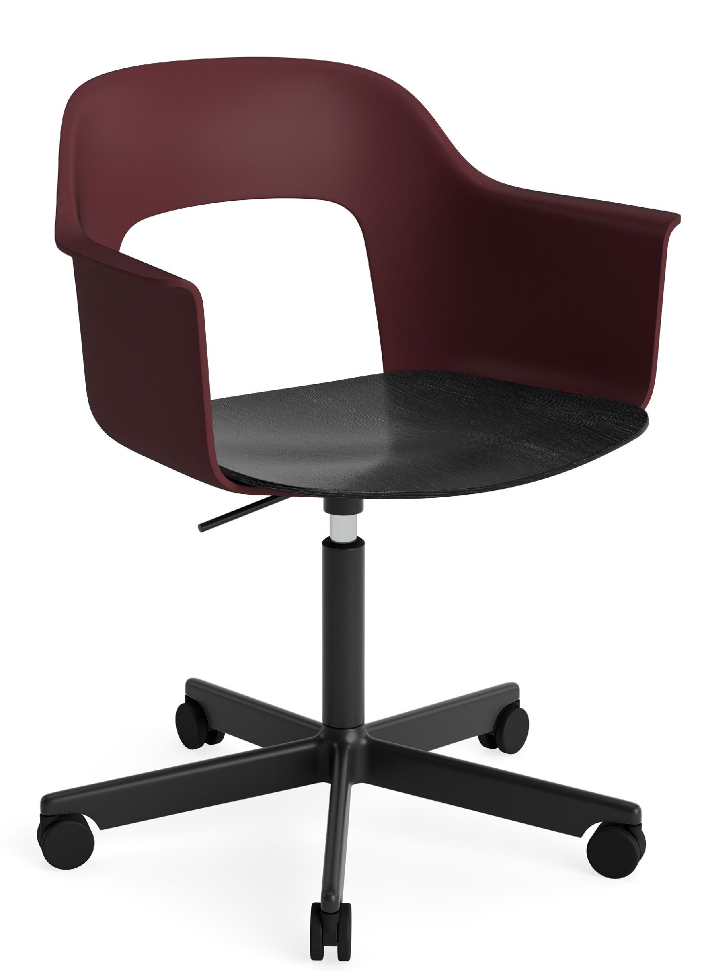 Layout Armchair 242 Fauteuil met 4-sterrenvoet, gasveer en draaifunctie Hay