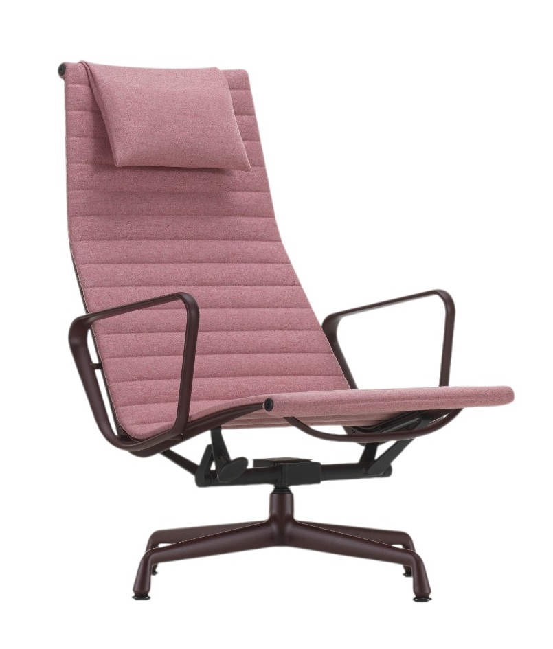 Aluminium stoel EA124 / EA 124 fauteuil Vitra