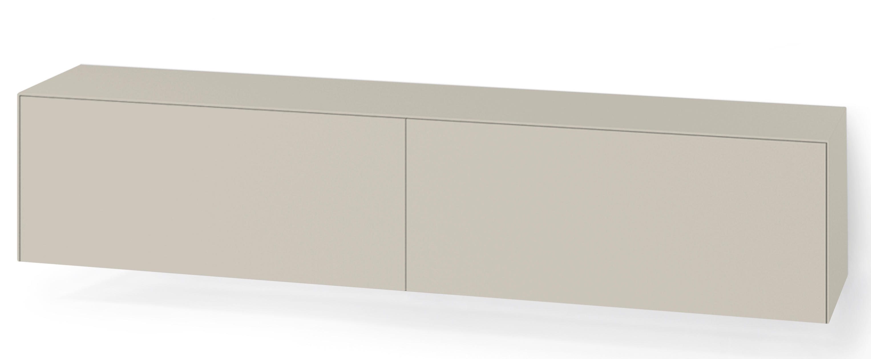 Beige Nex Pur Box von Piure mit Schubkasten, modernes Wandregal für Wohnzimmer und Büro.