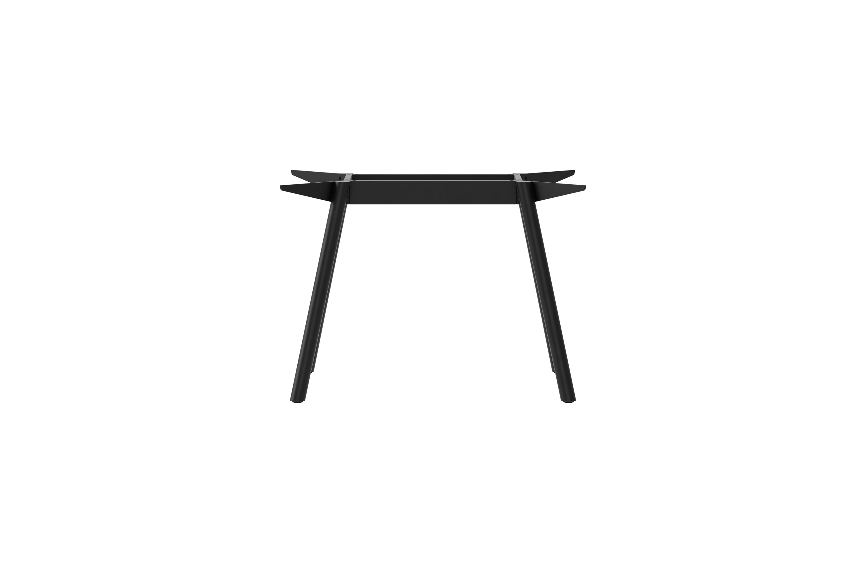 Schwarzes Masa Tischgestell von New Tendency aus Stahl, minimalistisches Design für Esstische und Schreibtische.
