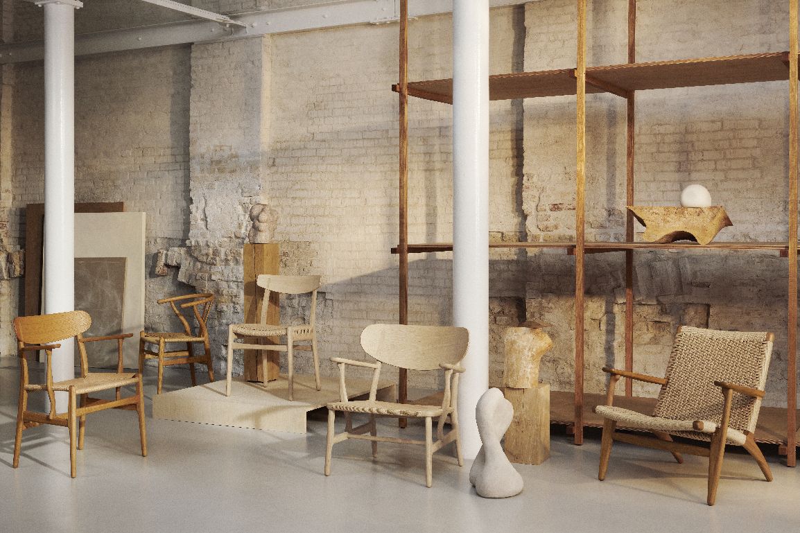 CH23 houten stoel van Carl Hansen & Søn