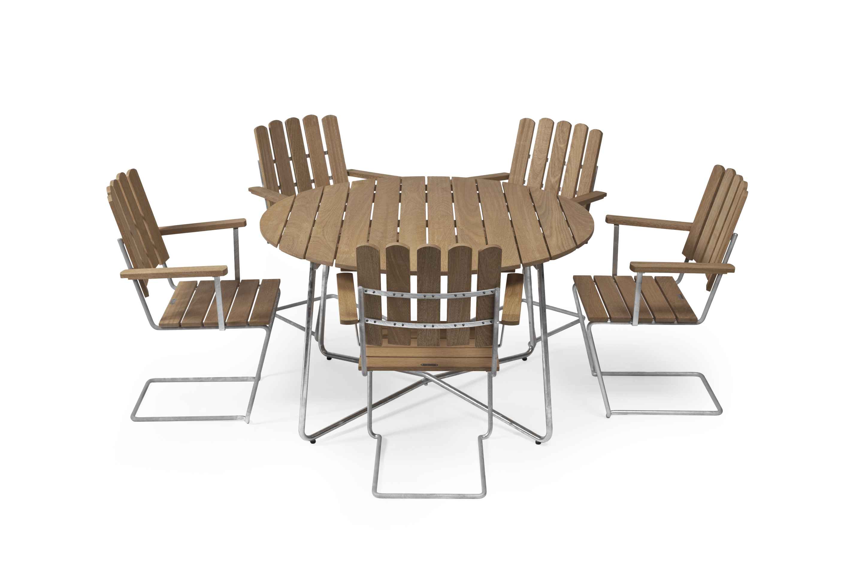 Fauteuil A2 Grythyttan Stalmobler, geolied eikenhout
