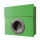 Groen gepoedercoat staal