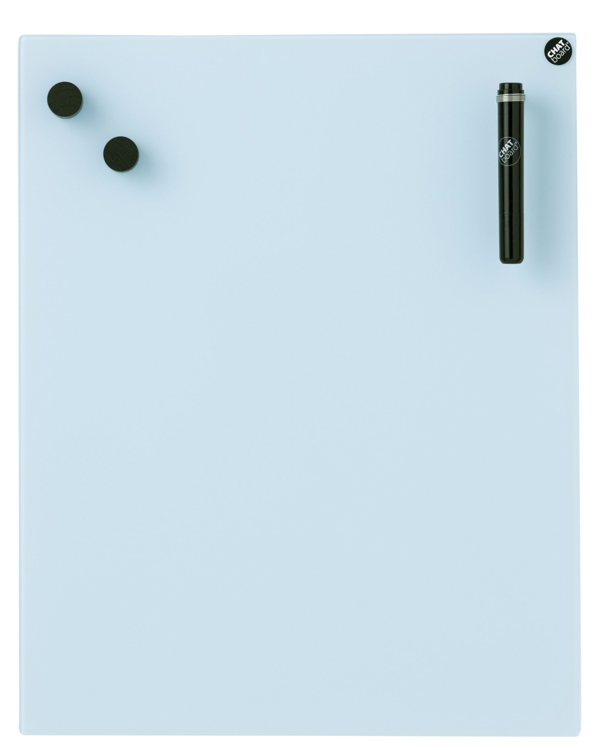 Helle Chat Board Glastafel für die Wand, mit Magneten und Stift, für Büro und Zuhause.