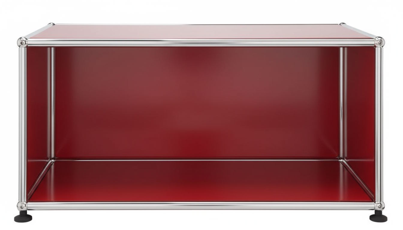 USM Haller Lowboard Open Robijnrood