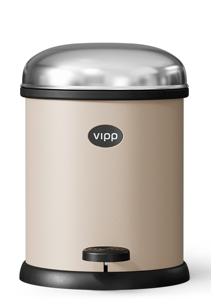 VIPP12 / VIPP 12 Afvalemmer met pedaal 3 l Vipp Beige