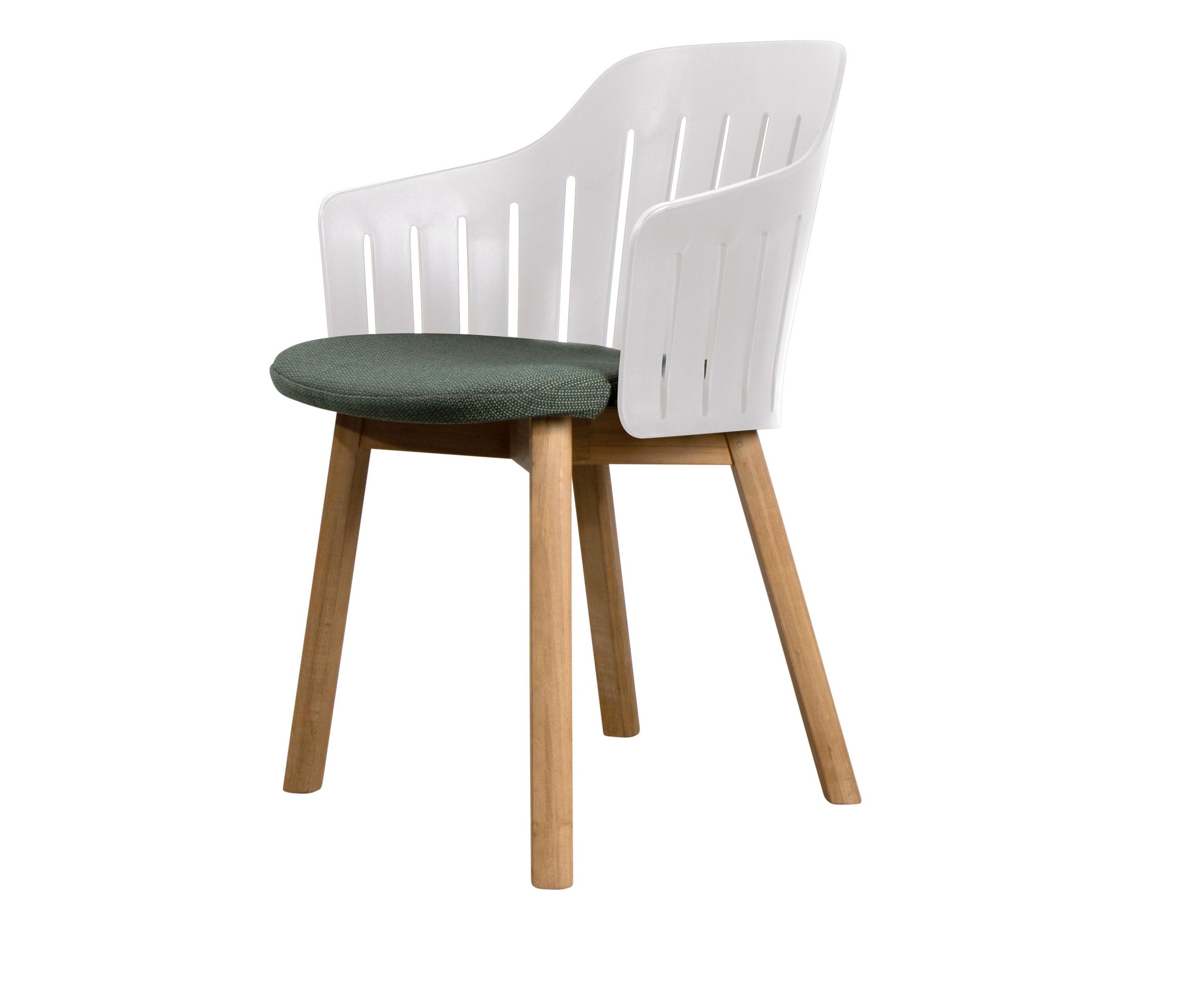 Choice Outdoor-stoel met teakhouten frame en 4 poten van Cane-Line