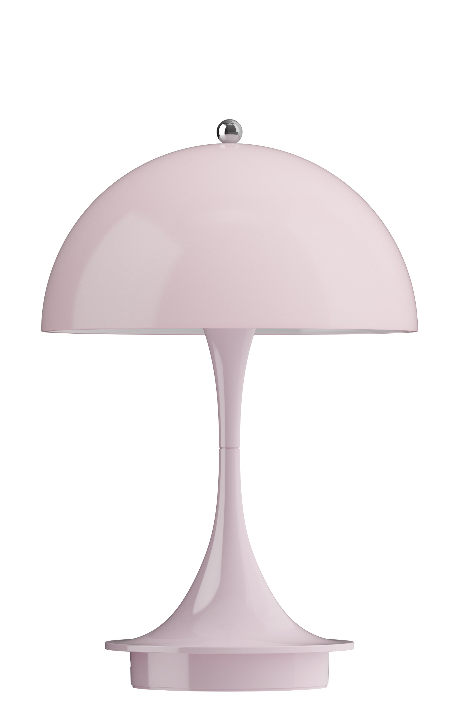 Panthella Portable V3 Tischleuchte in Opal Rosa von Louis Poulsen für Innen und Außen.