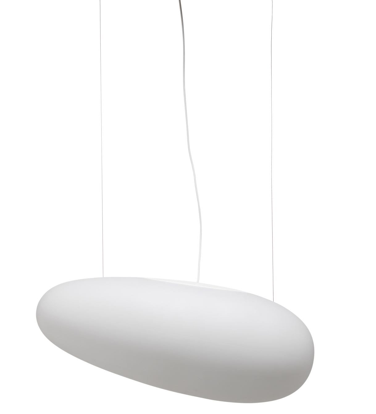 Weiße Avion Pendelleuchte von Fritz Hansen, modernes Design mit sanften Formen, Hängeleuchte für stilvolle Innenräume.
