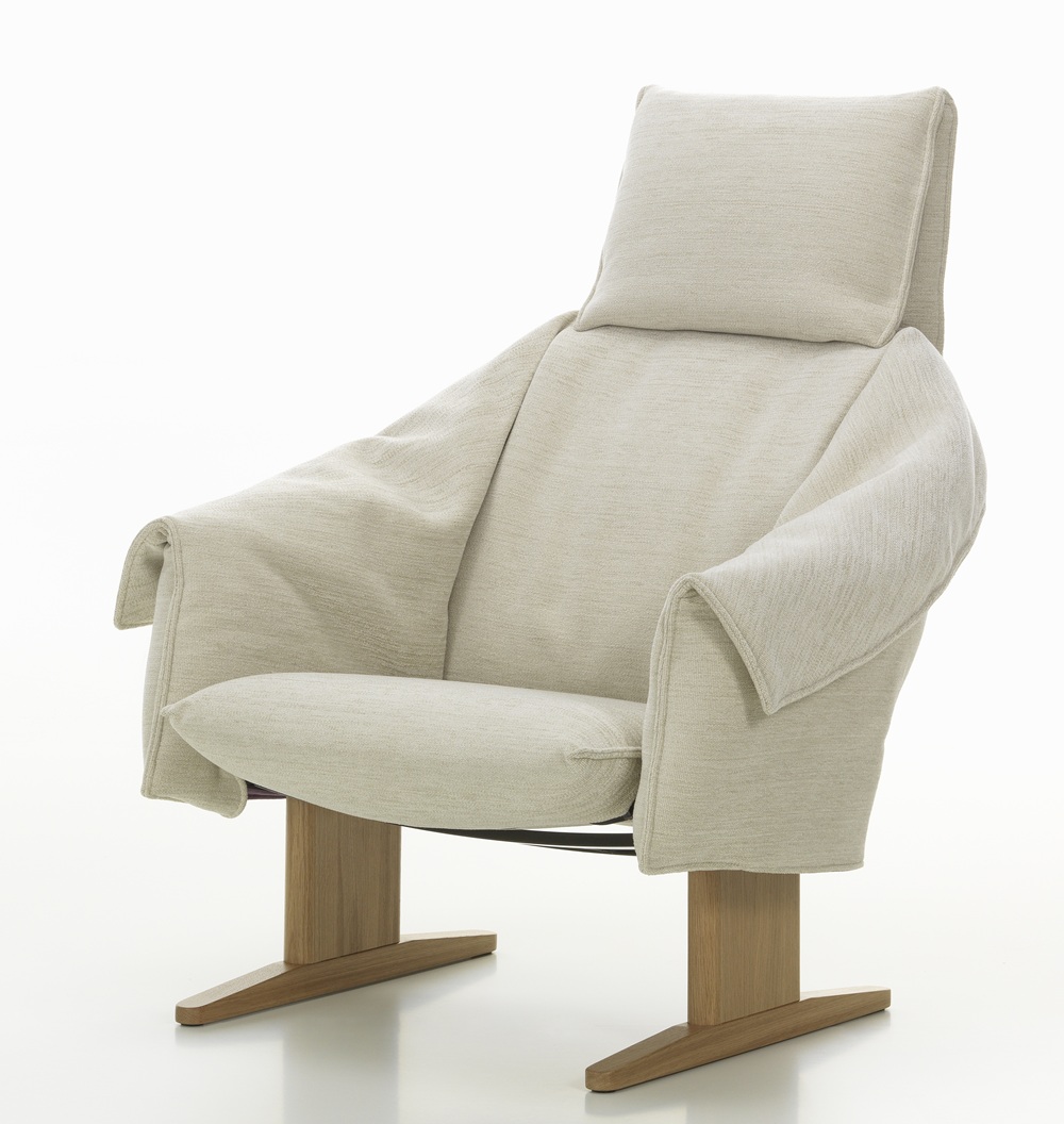 Bascule-fauteuil met hoge rugleuning van Vitra