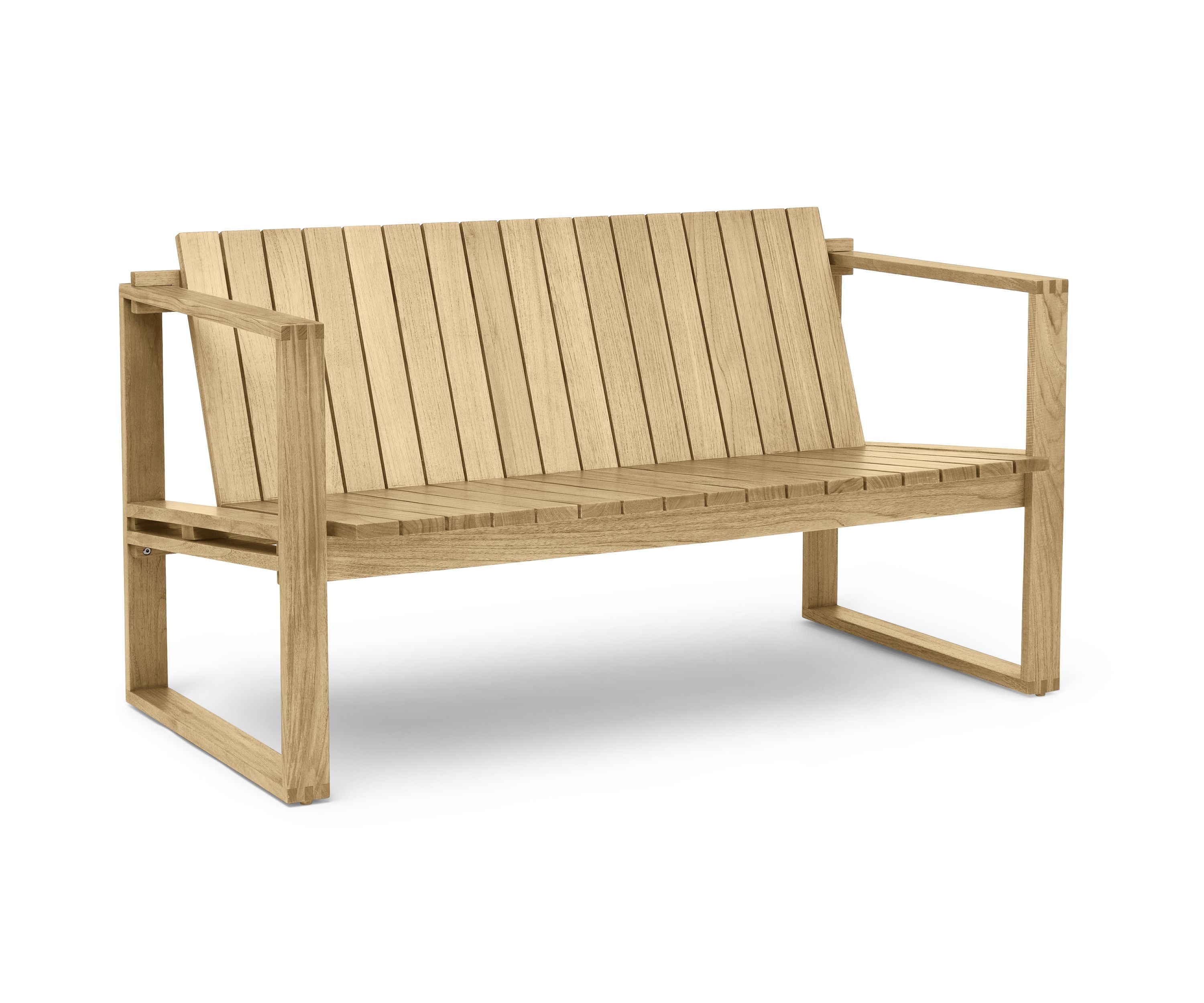 Bodil Kjaer 2er Sofa von Carl Hansen & Søn, Outdoor-Möbel aus Teakholz.