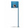 Blauw gepoedercoat staal, incl. vloerstandaard/palen