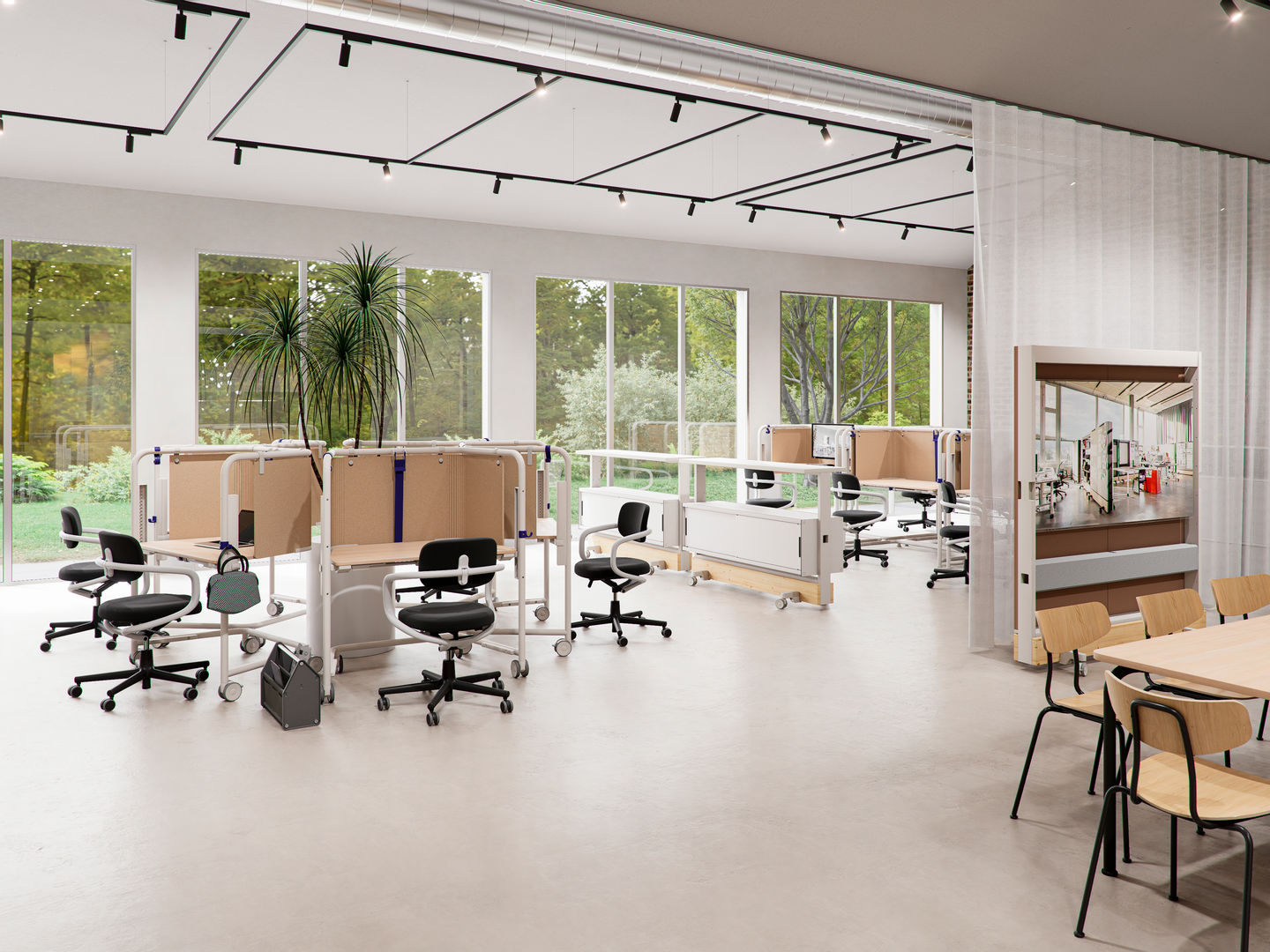 Scout Work Mobiele in hoogte verstelbare werktafel Vitra
