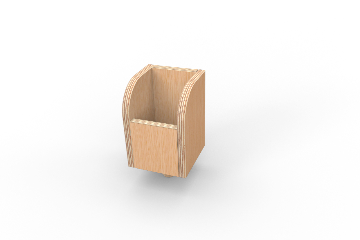 Growing Table Zubehör: Stifteköcher aus Buche, Teil des 9-teiligen Sets, Pure Position.