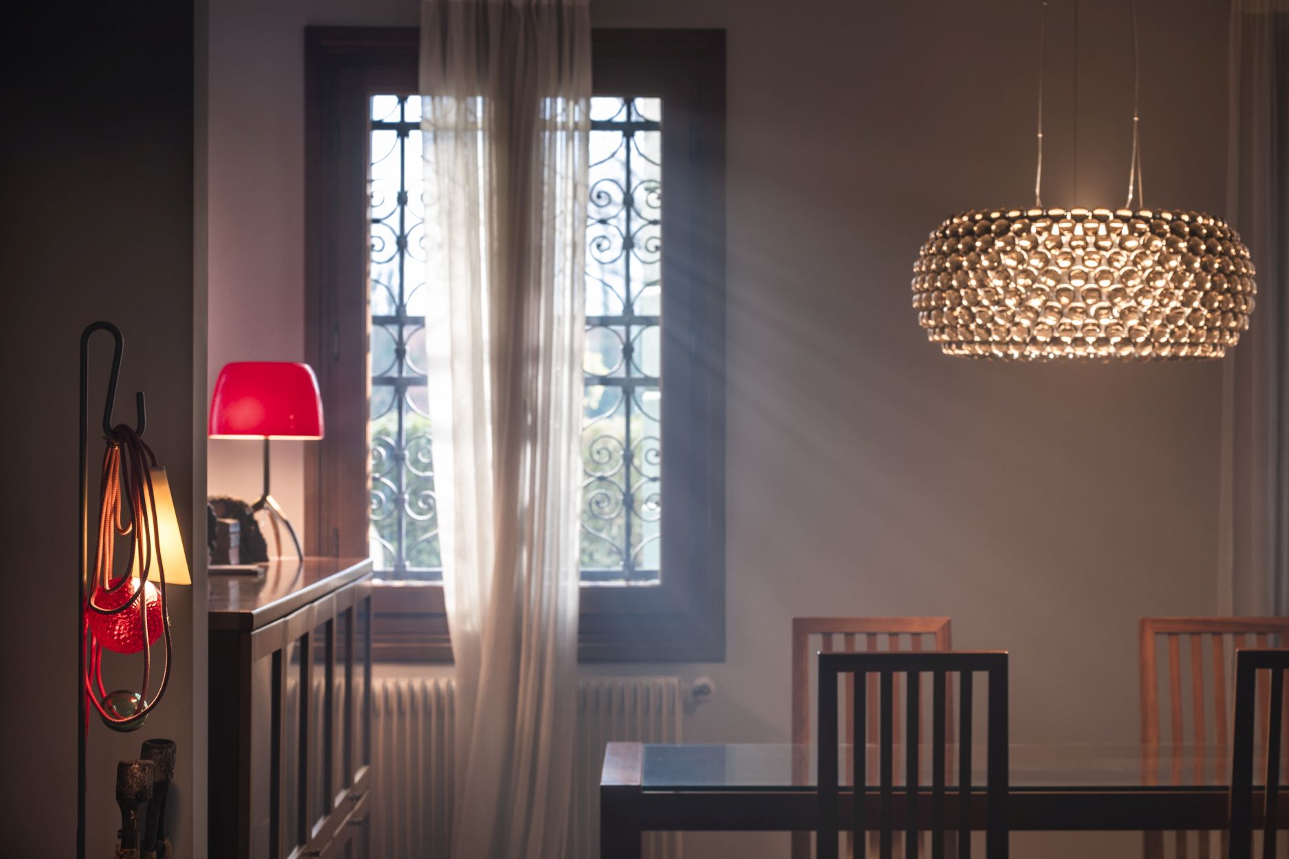 Caboche Plus Grande hanglamp Grau Foscarini