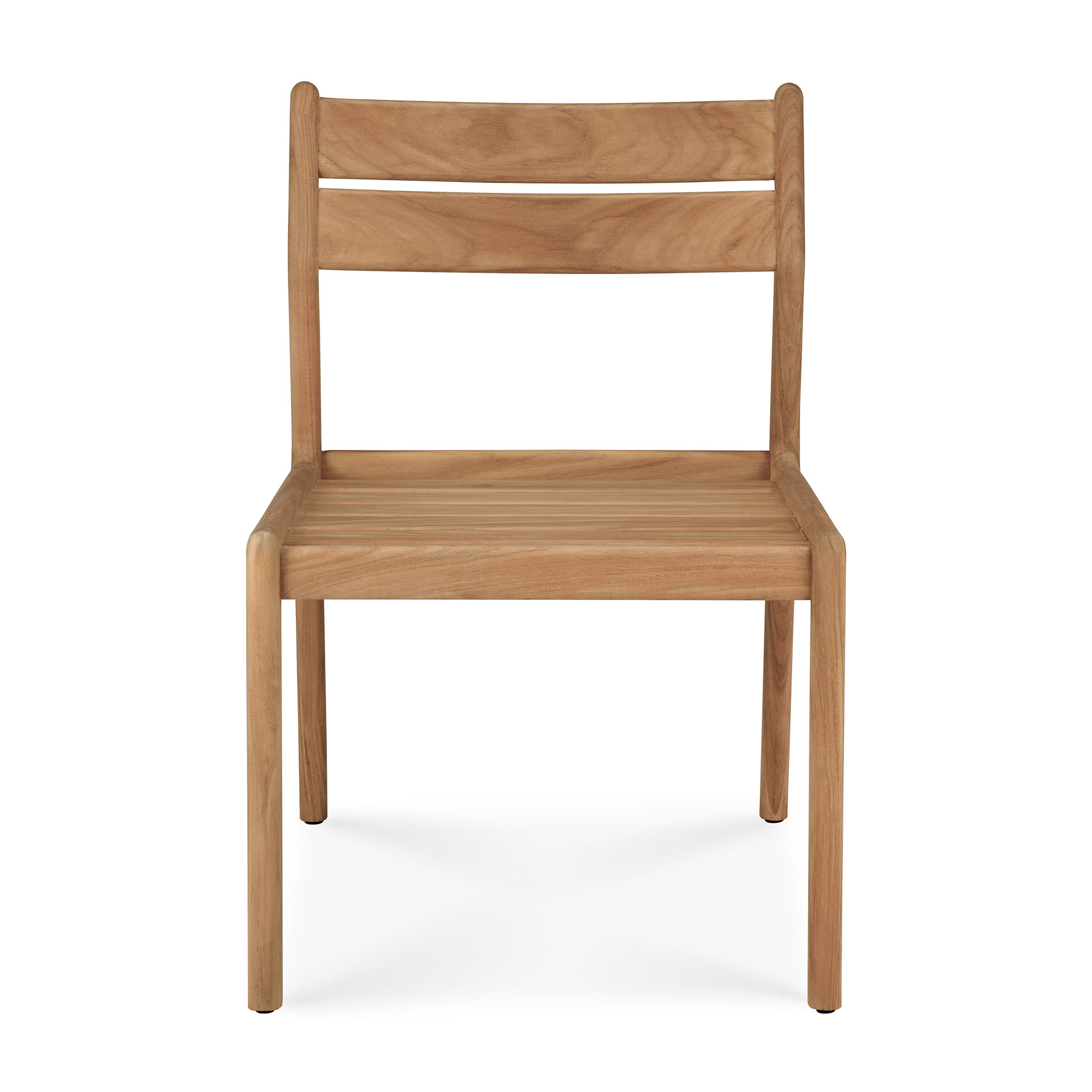 Jack Outdoor Stuhlgestell aus Teakholz von Ethnicraft, Ansicht von vorne, Gartenmöbel, nachhaltiges Design.