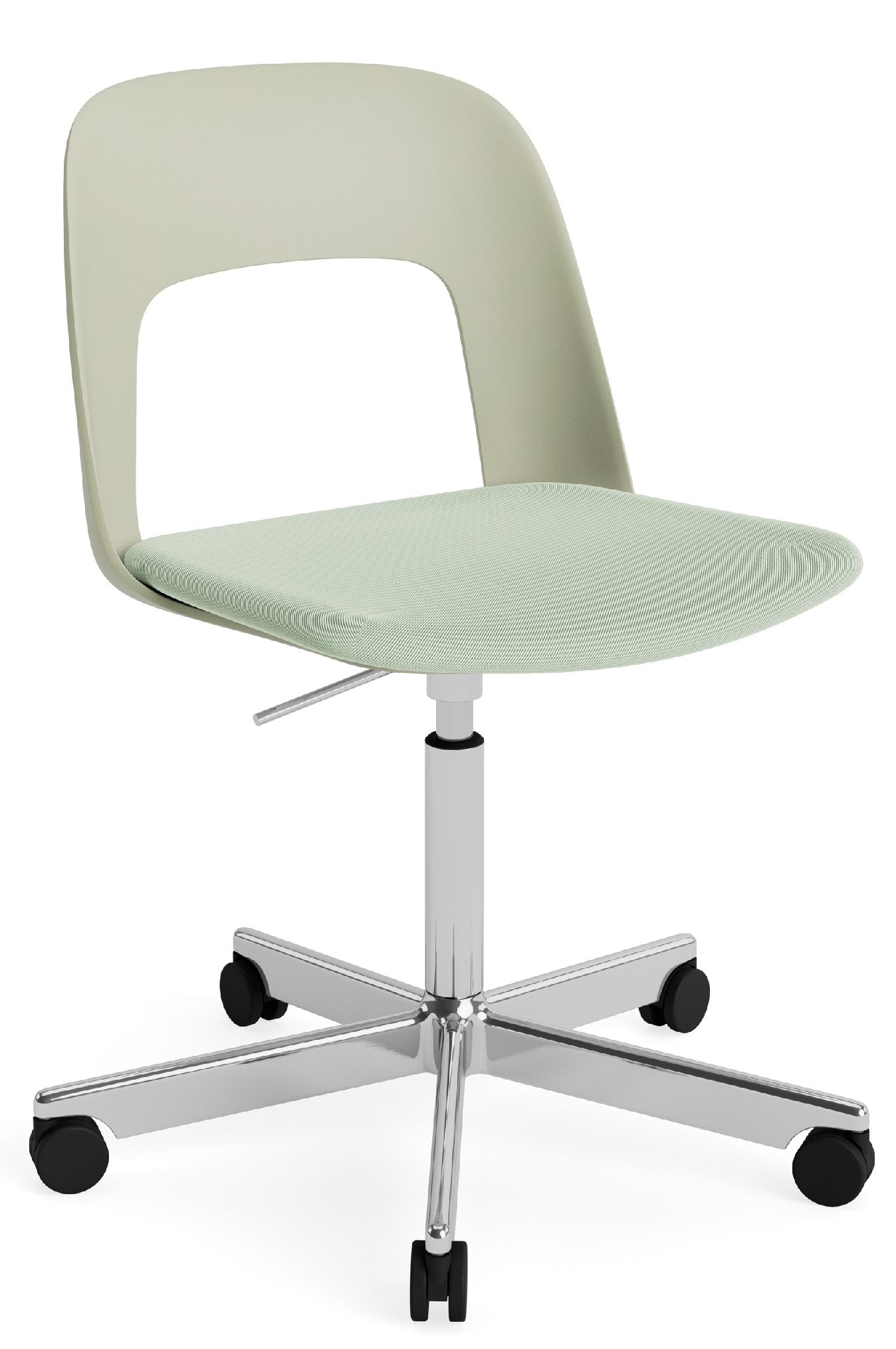 Layout Side Chair 143 stoel met vijfpoot en draaivoet van Hay