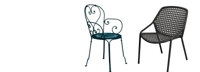 Metalen stoelen