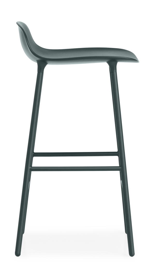 Normann Copenhagen Form Barhocker H 65 cm aus Stahl, modernes Design für Küche oder Bar.