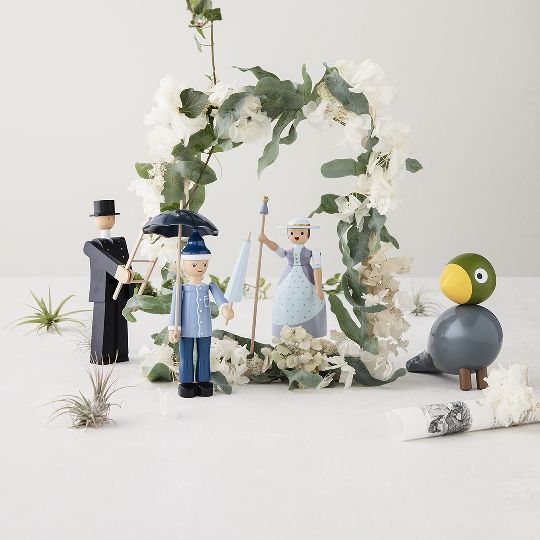 Songbirds Zangvogels Houten figuur Nachtegaal Kay Bojesen