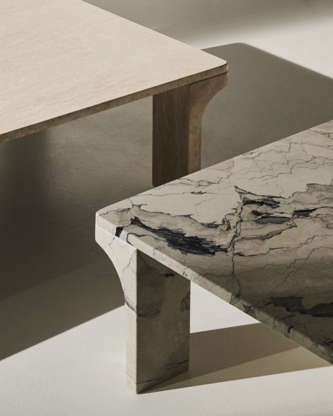 Doric salontafel, rechthoekig, Gubi