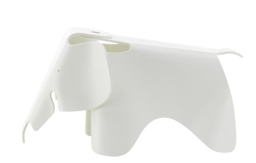 Eames Elephant Small klein RE Vitra Wit
