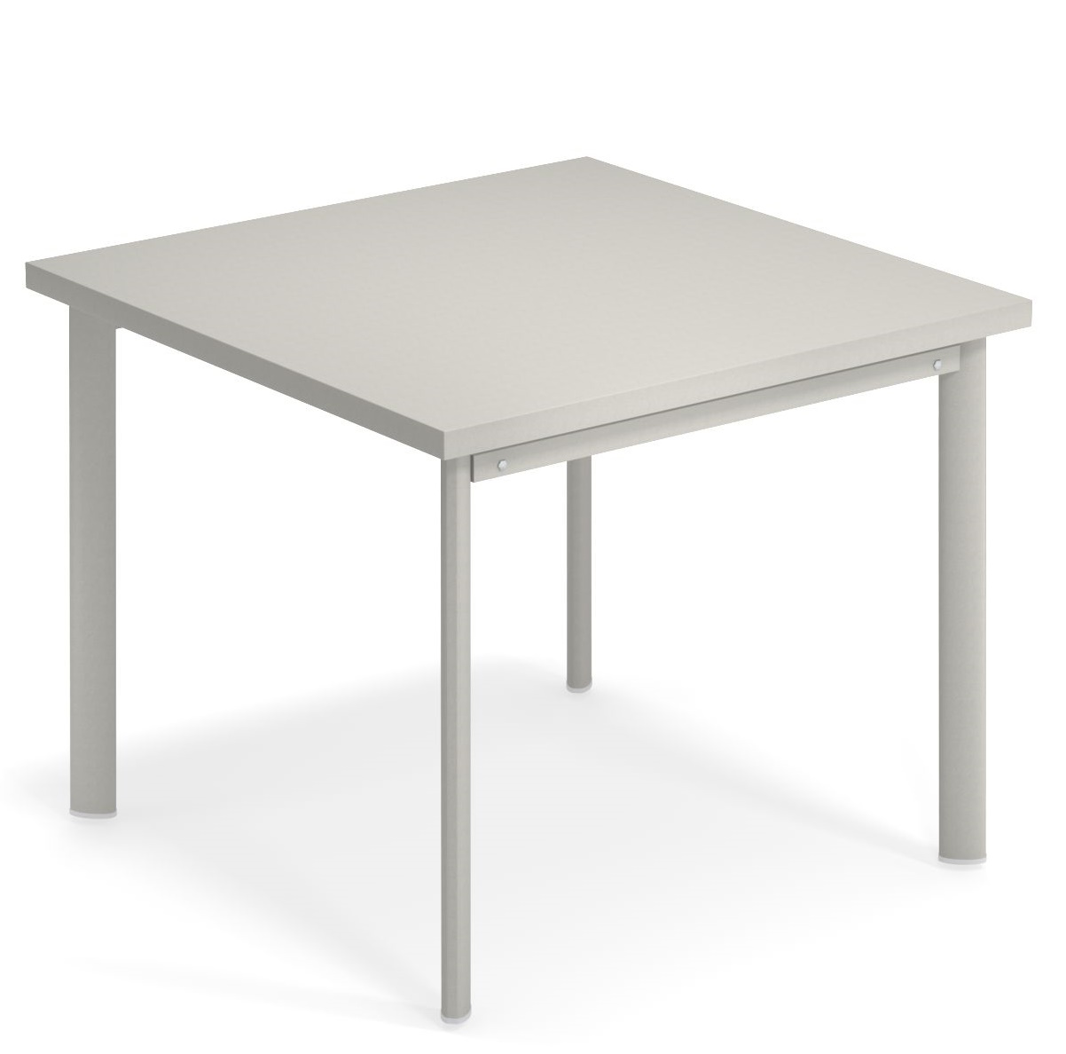 Quadratischer, grauer Star Tisch Outdoor von Emu mit minimalistischem Design für Garten und Terrasse.