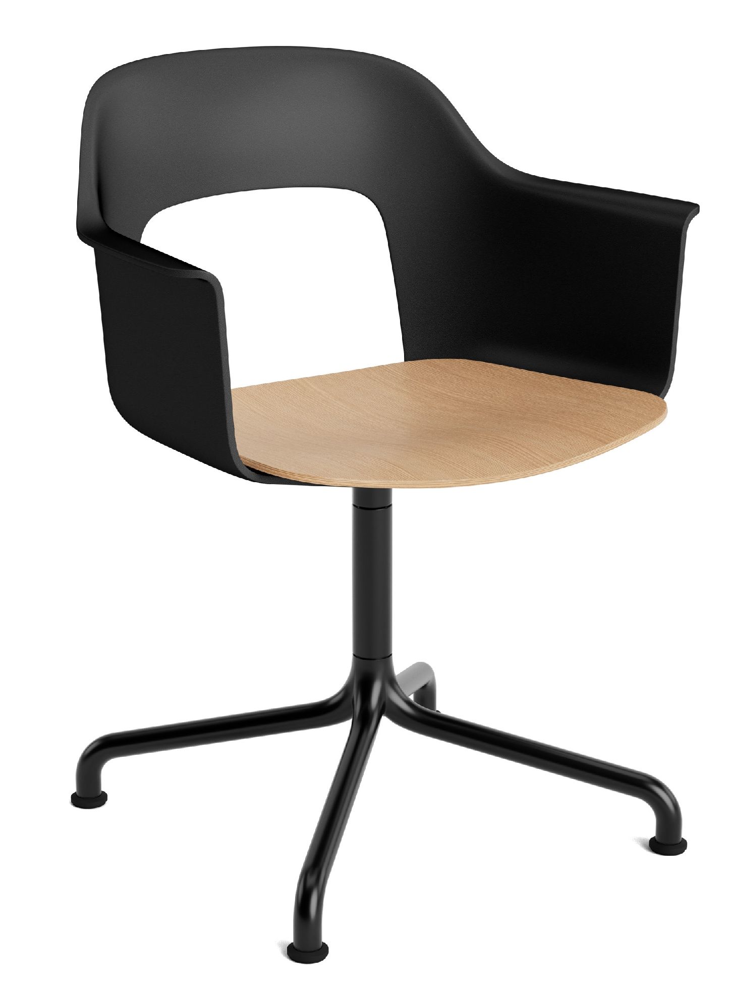 Layout Armchair 252 Fauteuil met 4-sterrenvoet, draaivoet met gebogen kruis Hay
