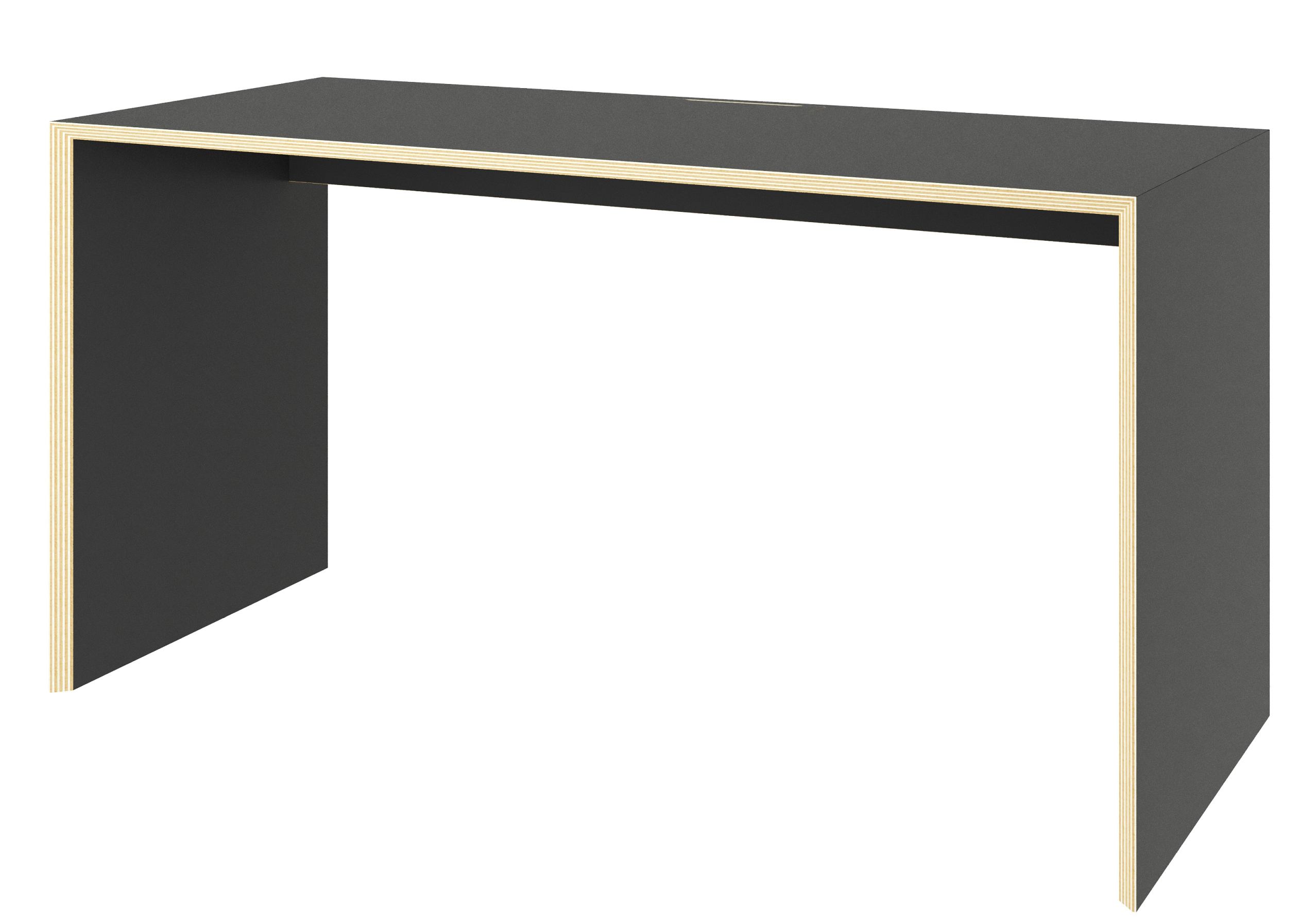 Bridge Schreibtisch von Müller Möbelwerkstätten in Anthrazit, minimalistisches Design mit klaren Linien und hochwertiger Verarbeitung.