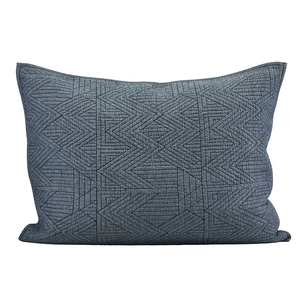 Tria Kissenbezug von House Doctor mit geometrischem Muster in Grau, Dekokissen für Sofa oder Bett.