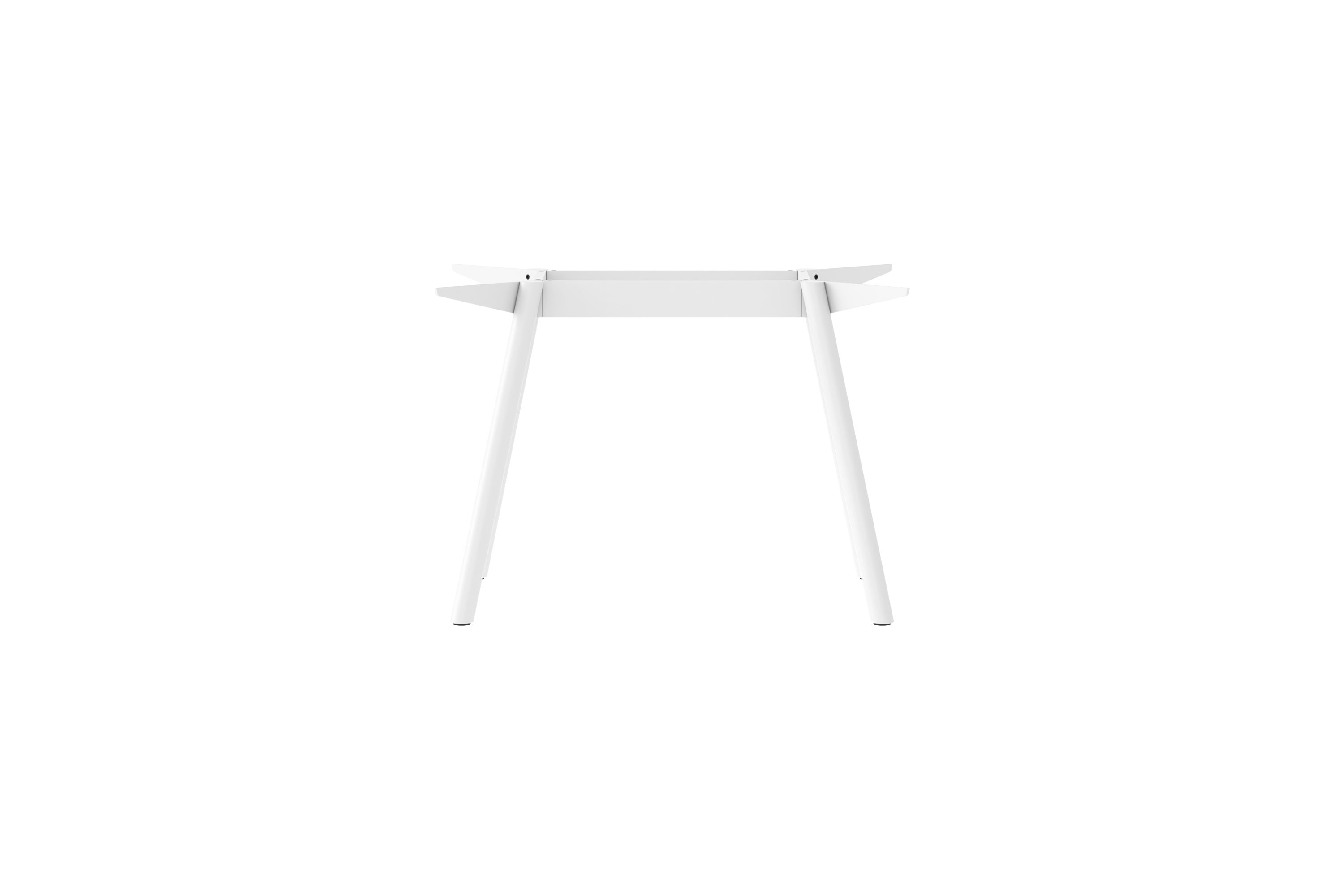 New Tendency Masa Tischgestell aus Stahl, weiße minimalistische Tischbeine für Esstisch oder Schreibtisch.