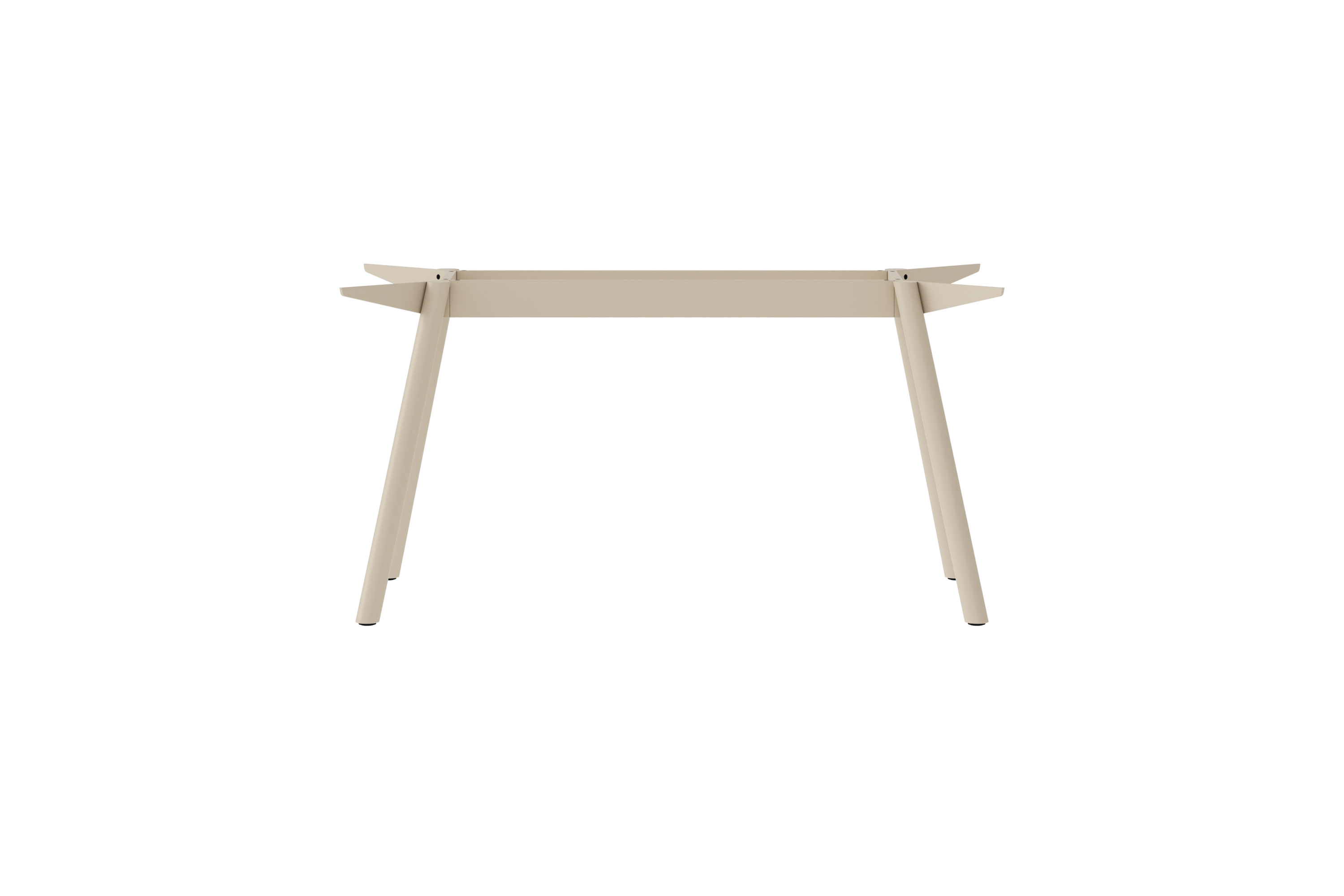 Masa Tischgestell von New Tendency aus Stahl in Beige, minimalistisches Design für Esstische und Schreibtische.