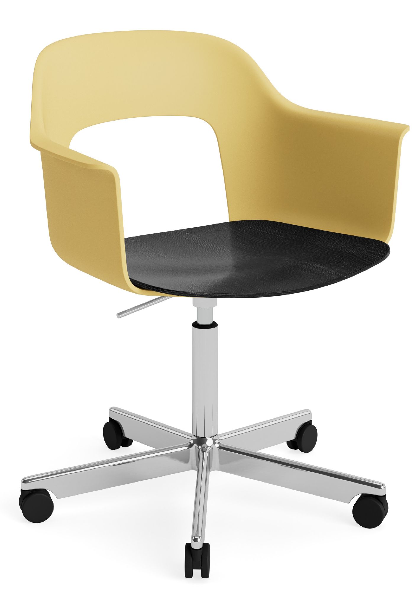 Layout Armchair 242 Fauteuil met 4-sterrenvoet, gasveer en draaifunctie Hay
