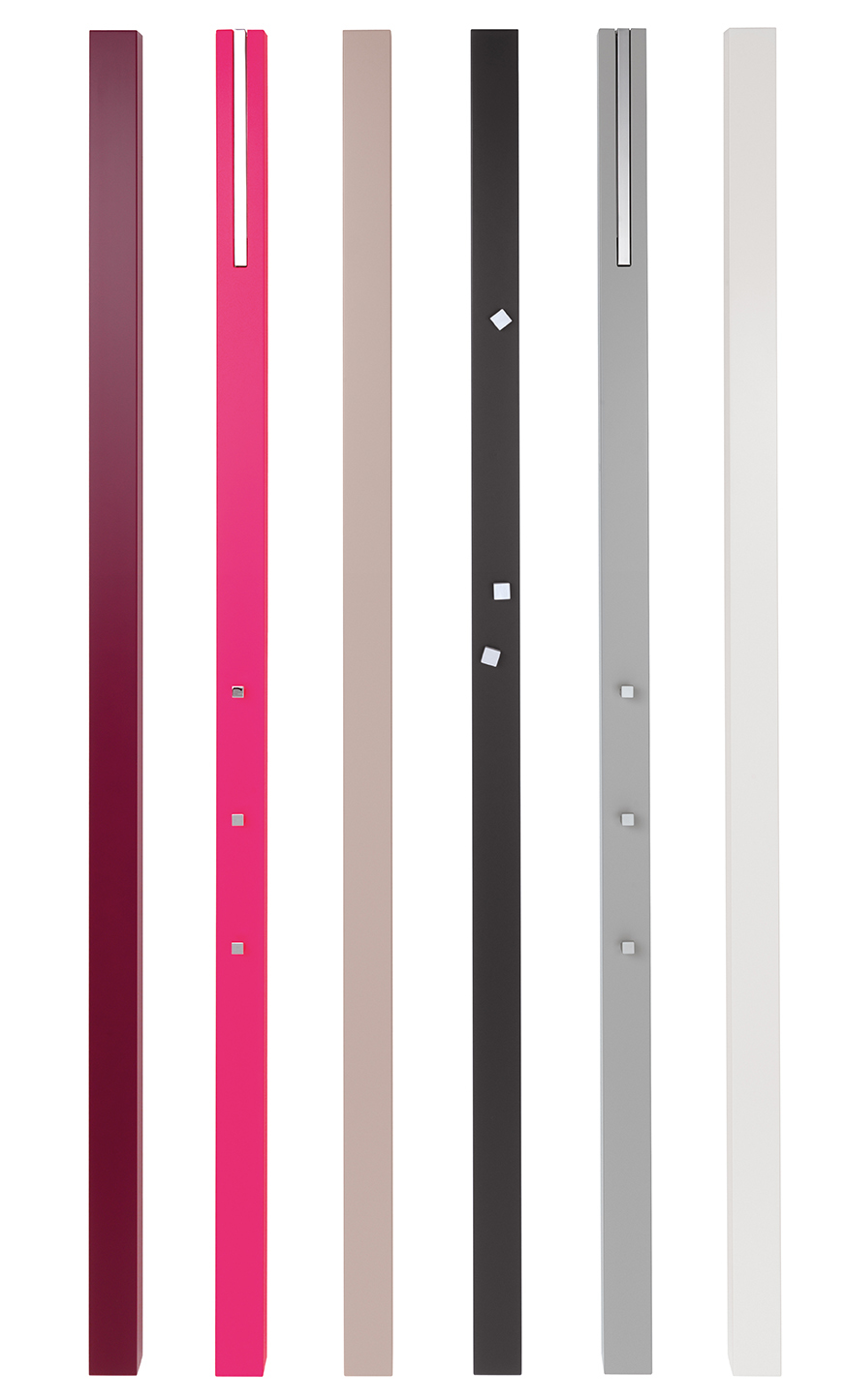 Schönbuch Line Garderobenelemente in verschiedenen Farben: Moderne Wandgarderobe für Flur und Eingangsbereich, minimalistisches Design.