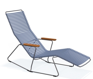Click Sunrocker Sonnenliege von Houe in Multicolor 2: Moderne Outdoor Liege mit Armlehnen.