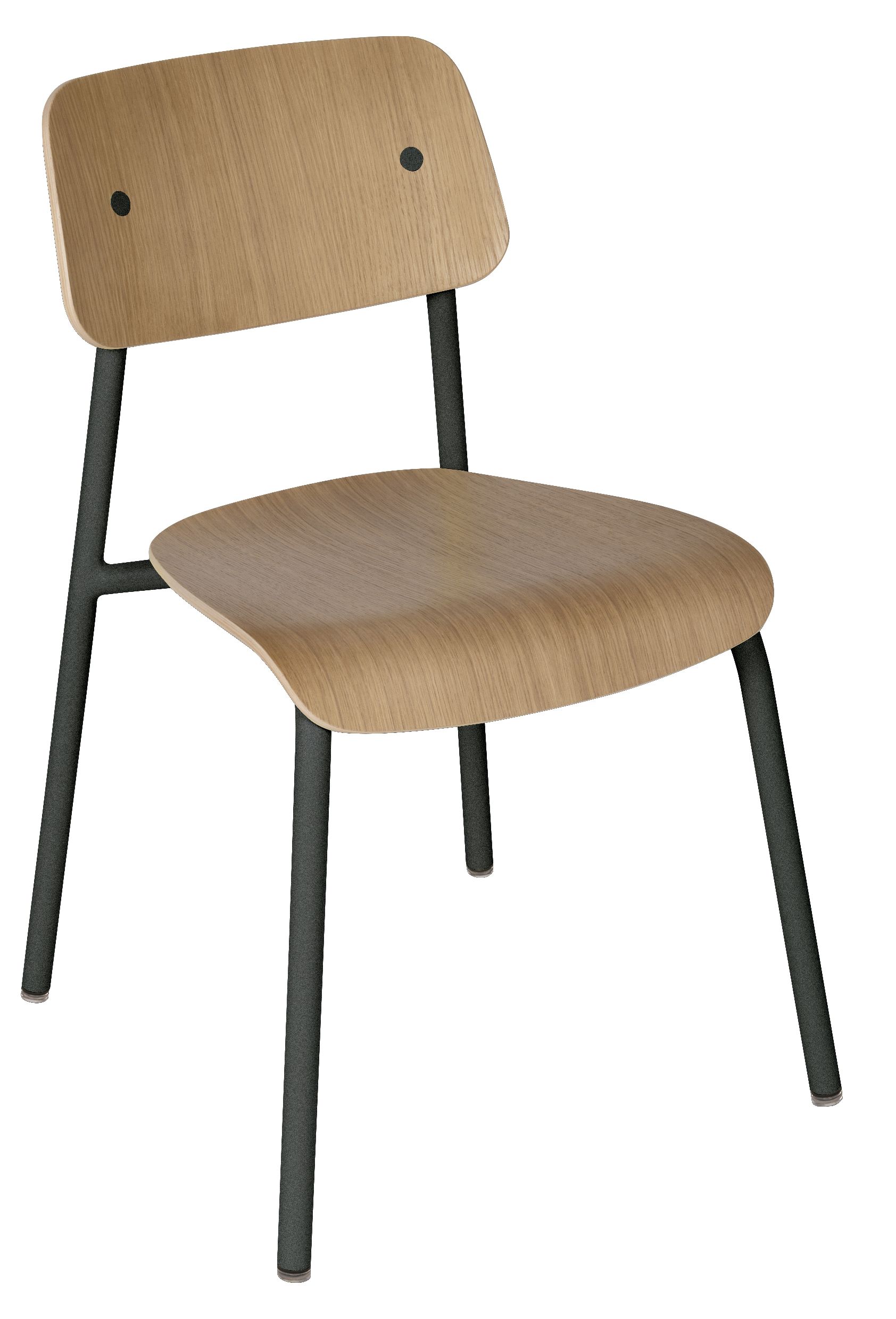 Studie Chair stoel van eikenhout voor binnen, Fermob