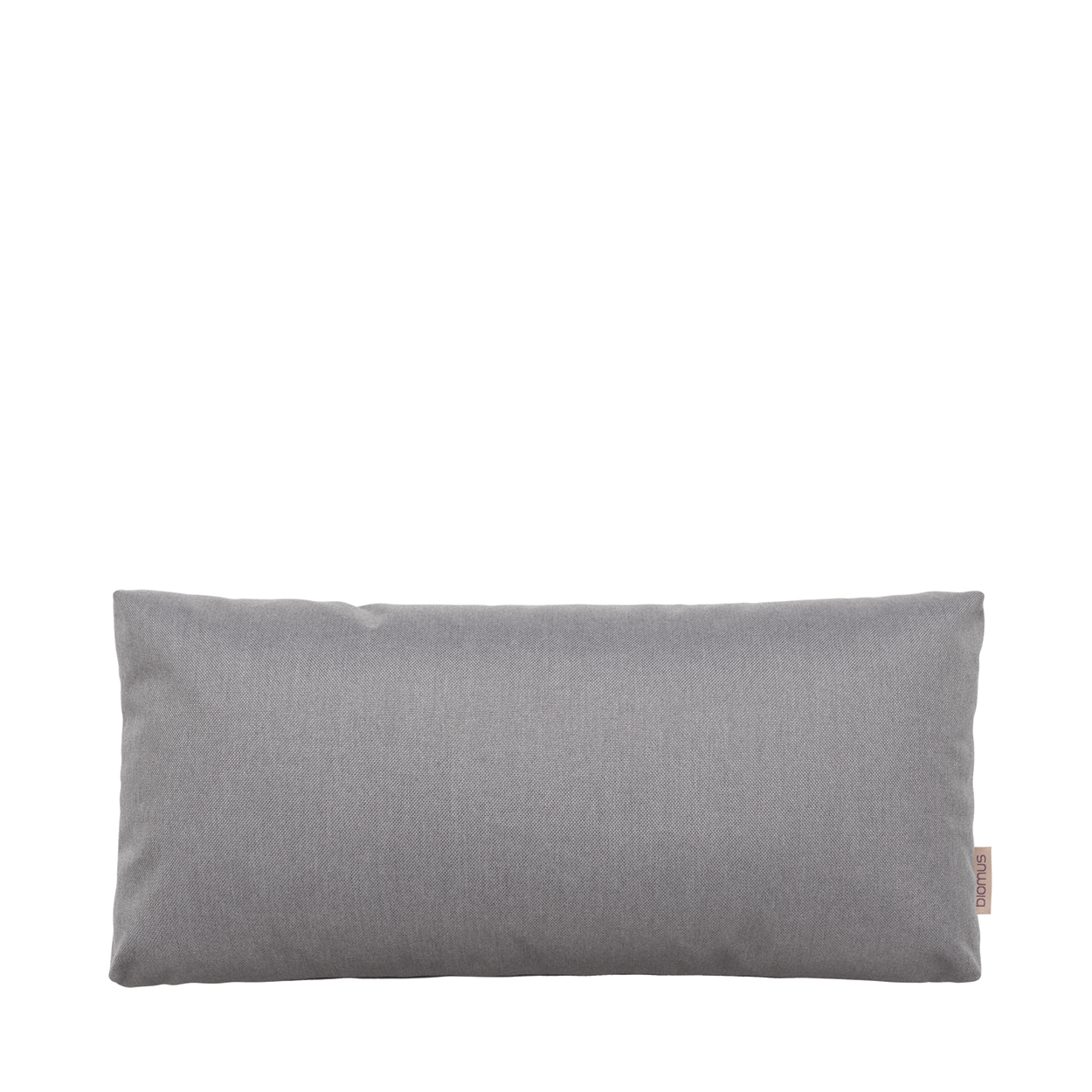 Graues, rechteckiges STAY Kissen von Blomus für den Außenbereich, ideal als Dekokissen und Loungekissen.