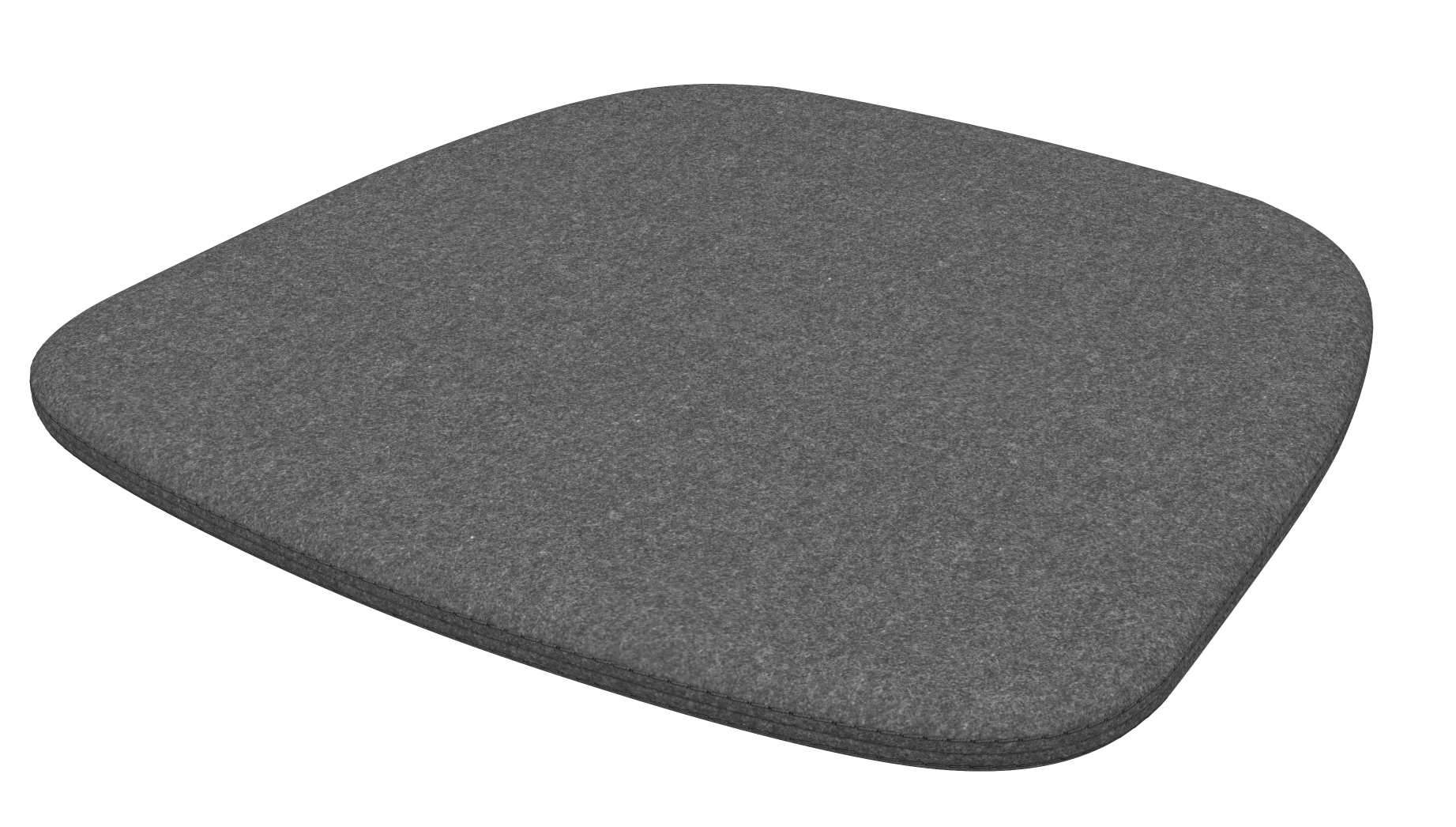 Graue Vitra Soft Seats Sitzauflage Typ A für Stühle, komfortable Polsterung.