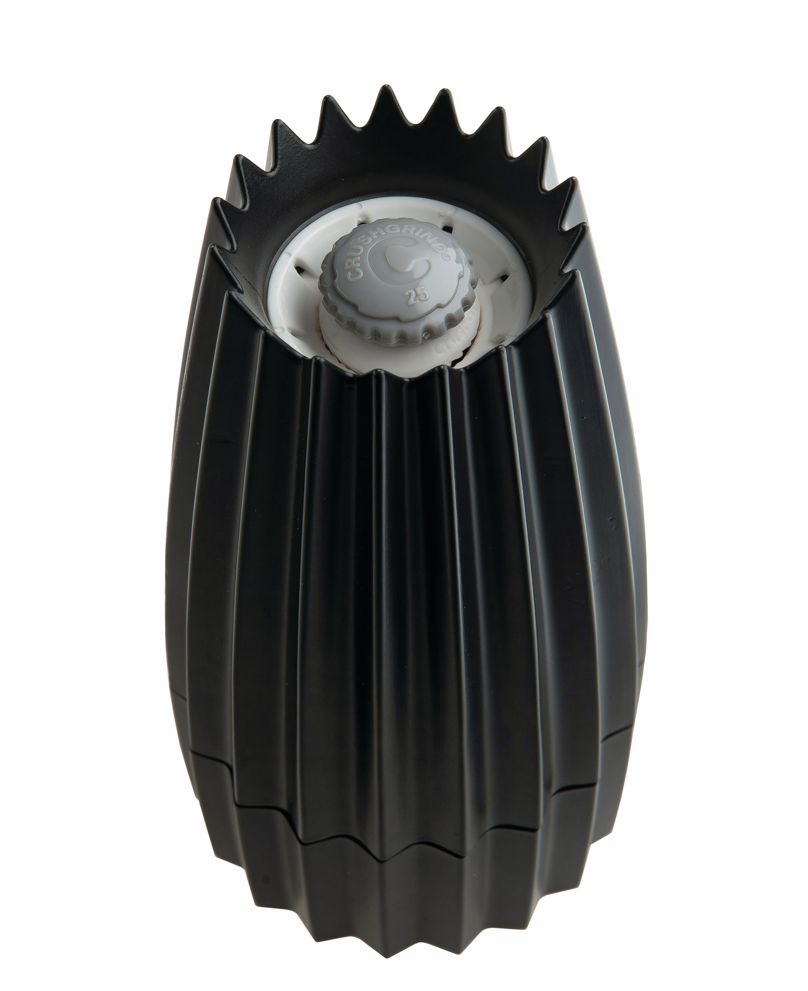 Schwarze Alessi Grind Gewürzmühle für Salz, Pfeffer und andere Gewürze. Praktisch und stilvoll.