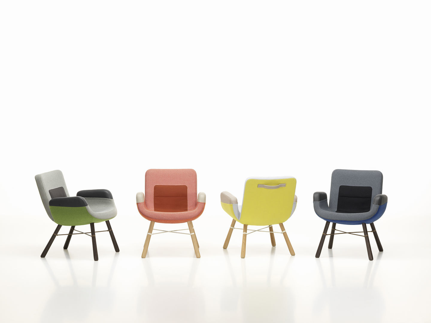 Vitra East River Chair Sessel in verschiedenen Farben, moderner Loungesessel für Wohnzimmer und Büro.