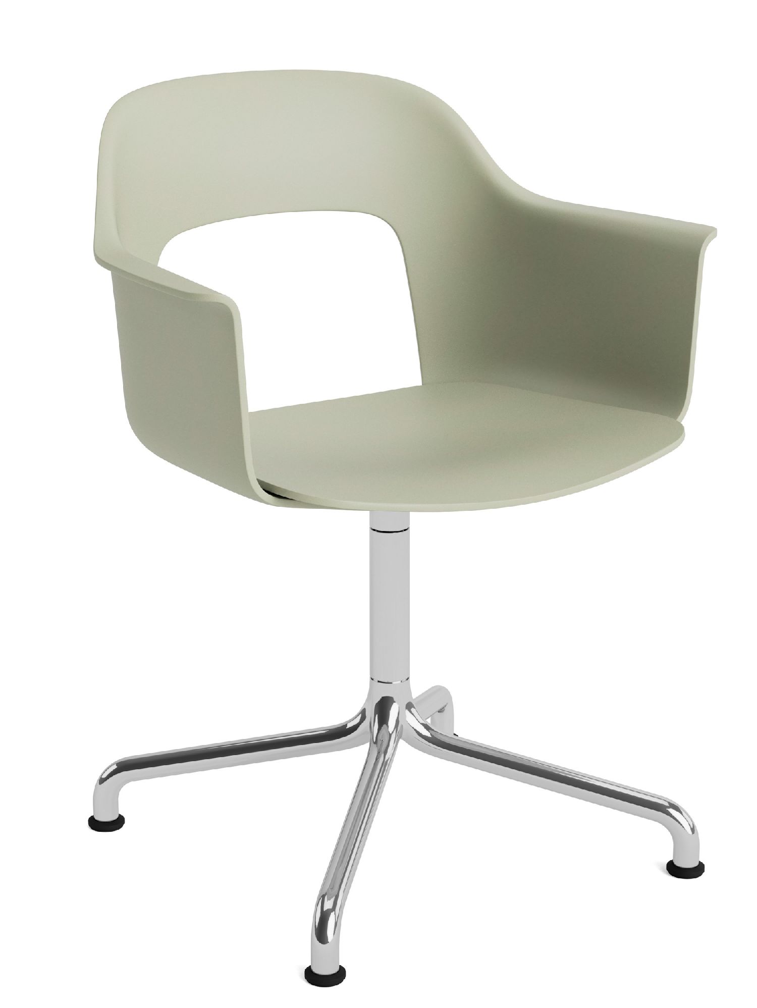 Layout Armchair 251 Fauteuil met 4-sterrenvoet, draaivoet met gebogen voetkruis Hay