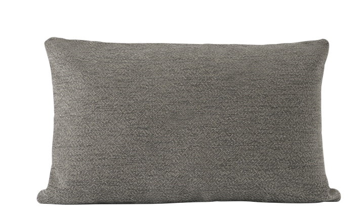 Graues Mingle Cushion Kissen von Muuto aus Stoff, rechteckig und weich für Wohnzimmer und Schlafzimmer.