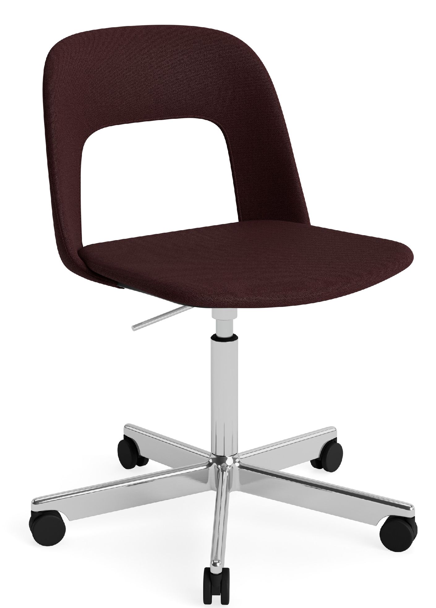 Layout Side Chair 144 stoel met vijfsterrenvoet van Hay