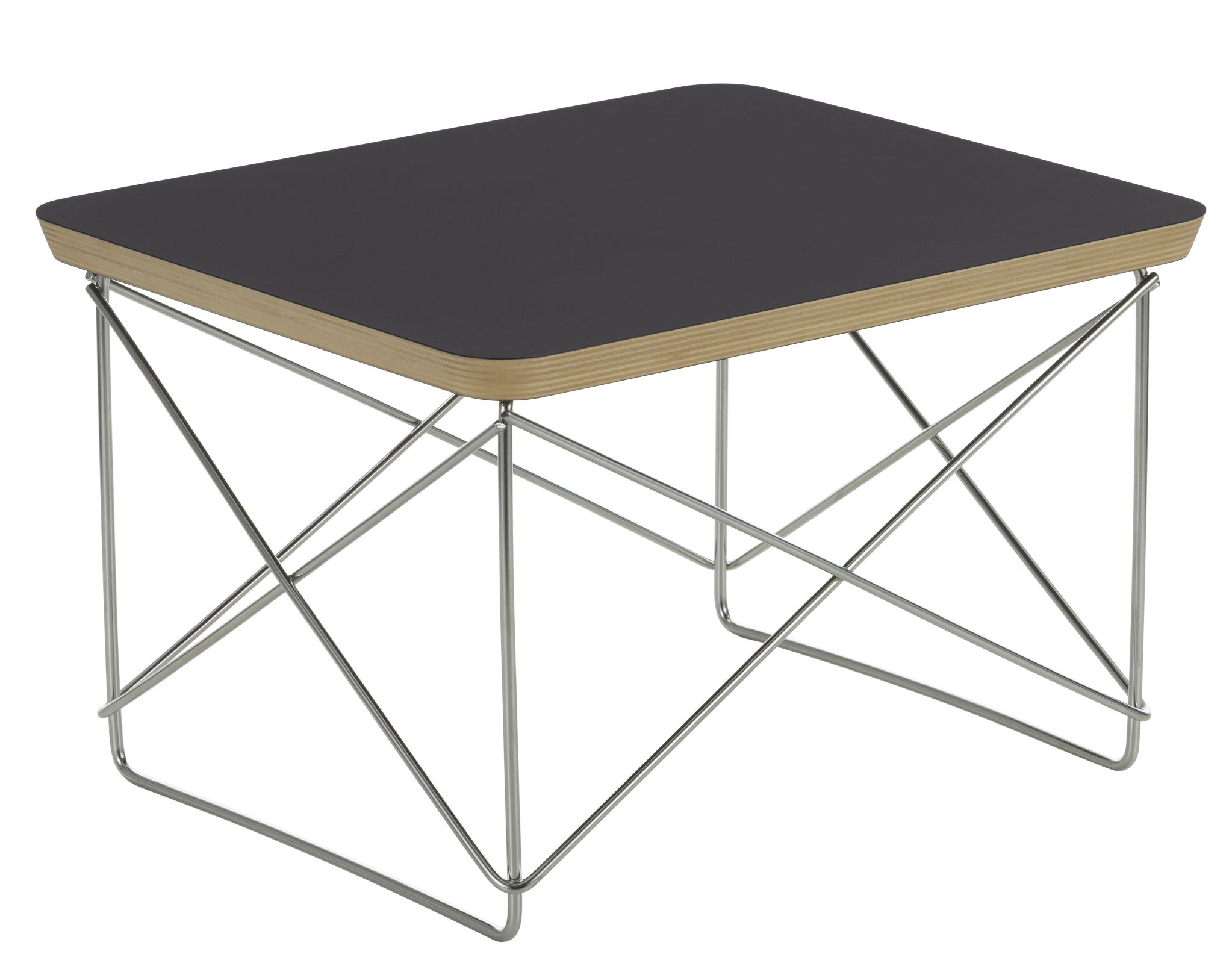 Occasional LTR bijzettafel HPL ZWART / ROESTVRIJ STAAL Vitra UNIEKE EXEMPLAREN