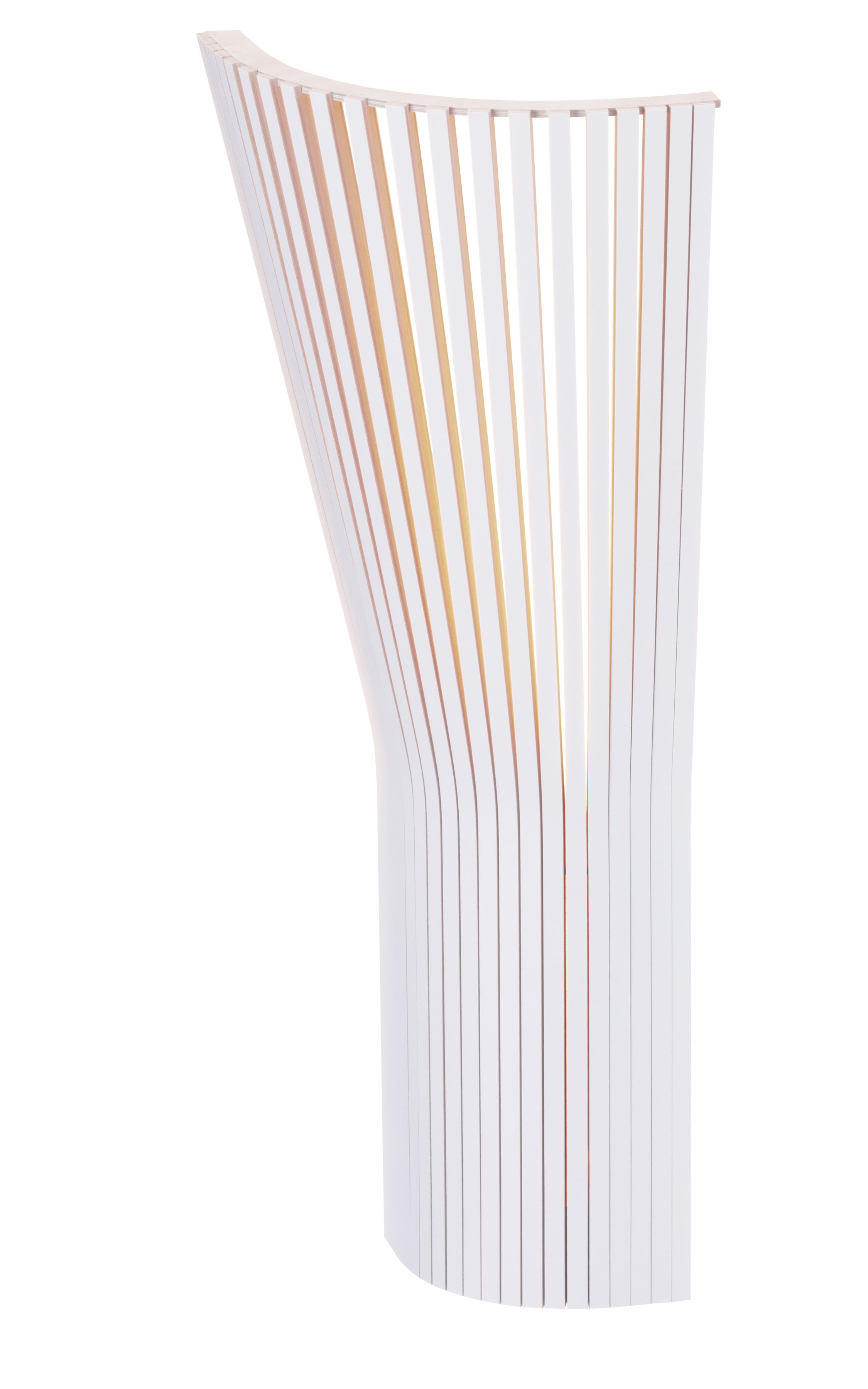 Secto Design Eckleuchte 4237, Birke weiß laminiert, moderne Wandleuchte aus Holz.