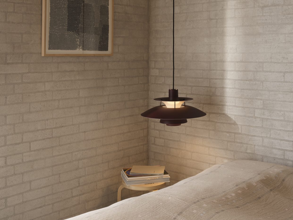 PH 5 Monochrome hanglamp Louis Poulsen Pale Pewter