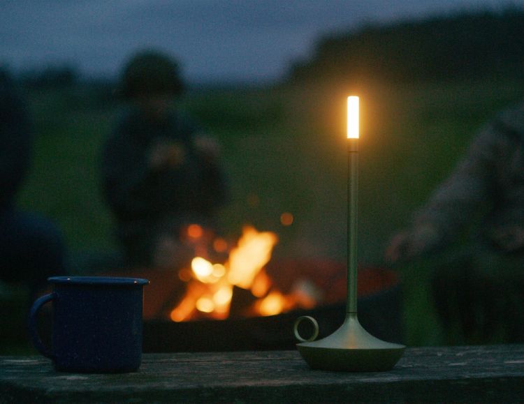 Wick draagbare acculamp / tafellamp met USB Graypants