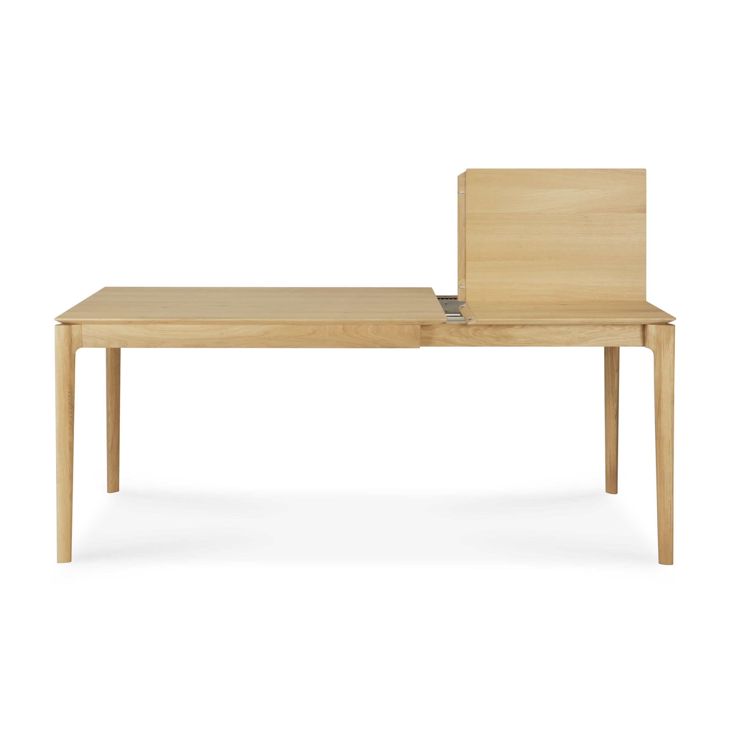 Bok uitschuifbare eettafel, gelakt eikenhout, B120-180 cm, Ethnicraft