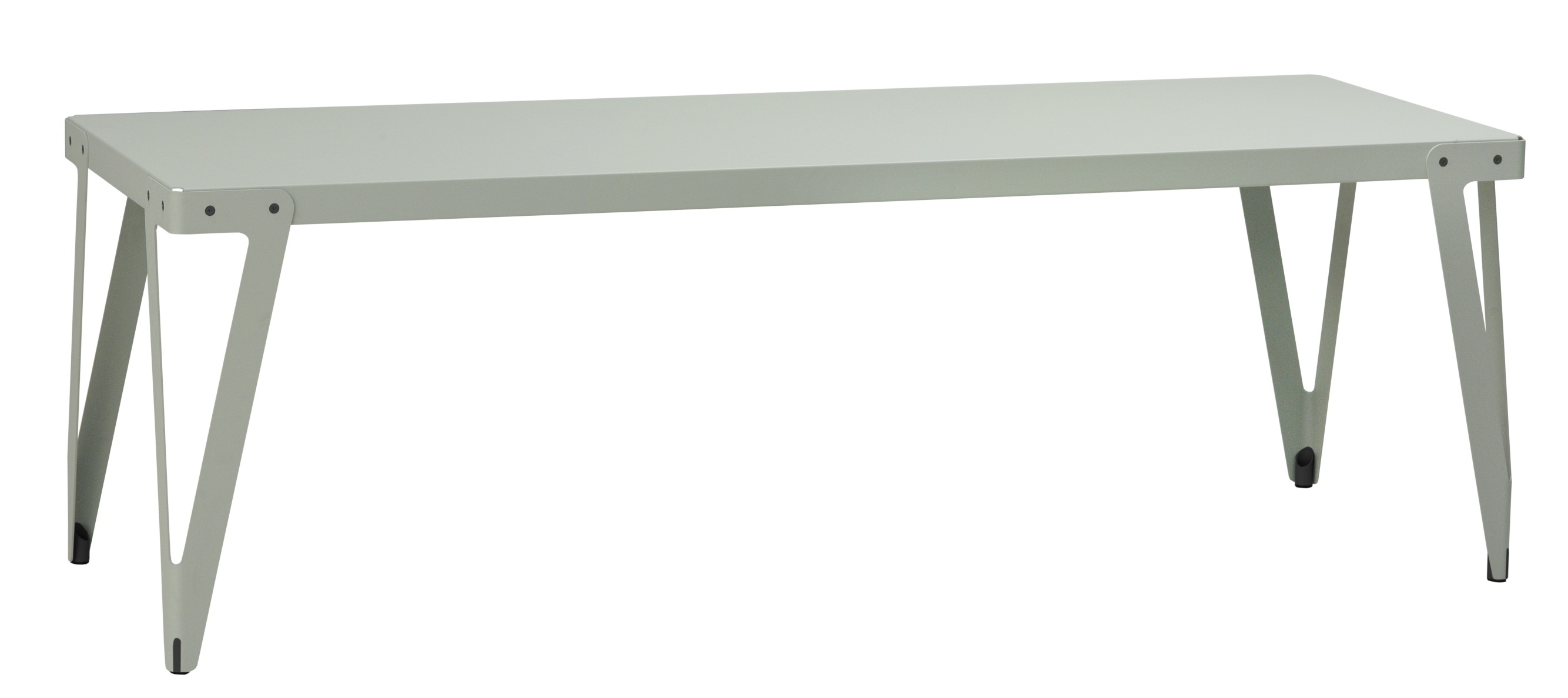 Lloyd Indoor Table Tisch Functionals in Hellgrau, moderner Esstisch mit Metallgestell für Esszimmer und Küche.